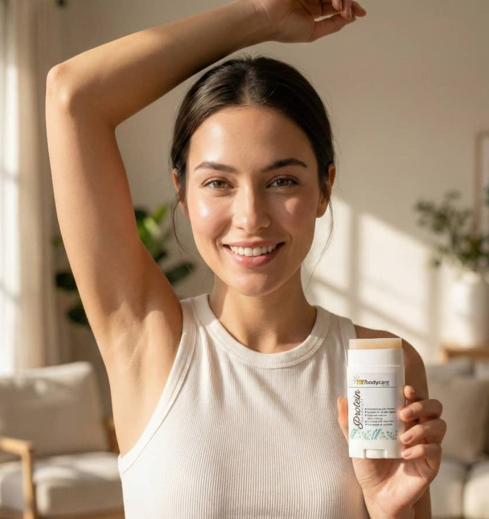 Stay fresh, confident, and protected all day with nature-powered protein deodorant care.